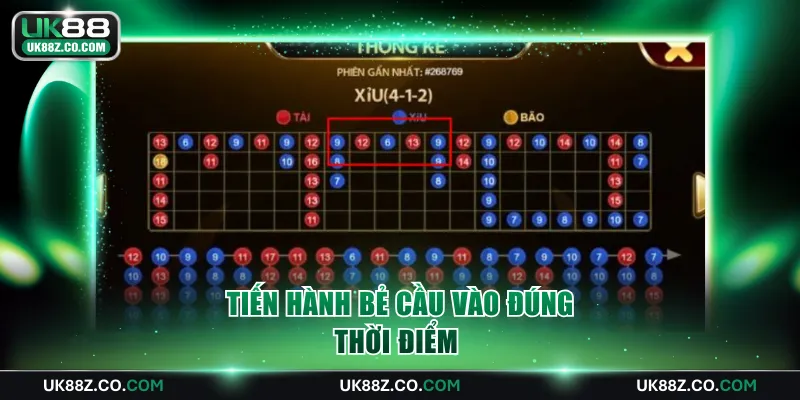 Tiến hành bẻ cầu vào đúng thời điểm